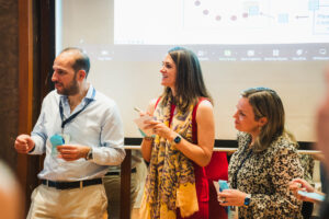 Group giving presentation.
