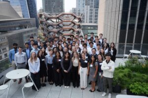 student interns at point72 office in new york